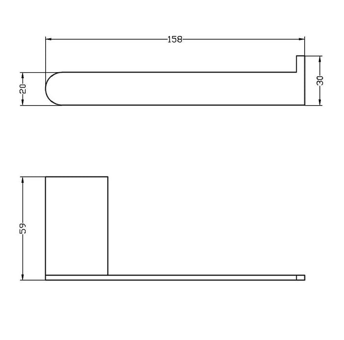 Zevio Toilet Paper Holder Chrome IS3208