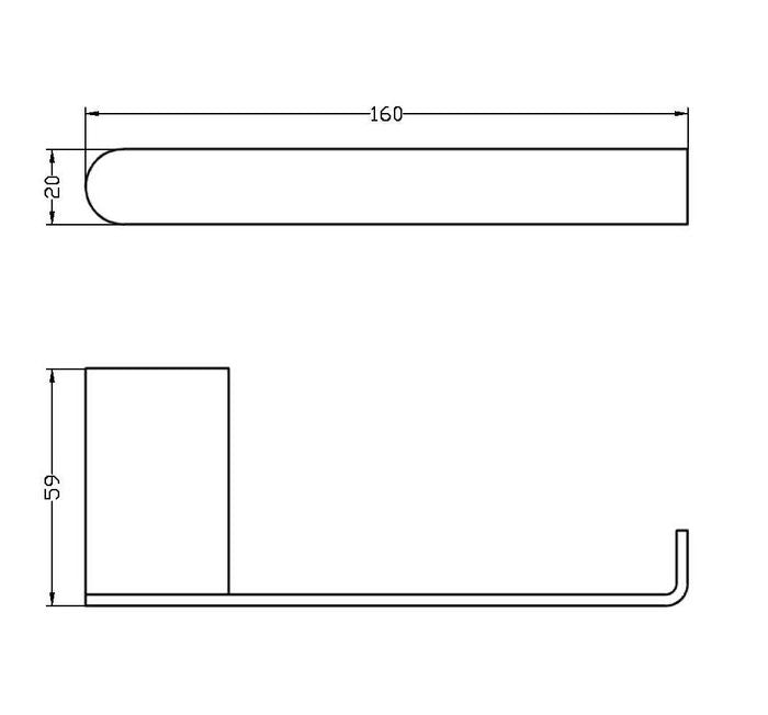 Zevio Towel Bar Chrome IS3209