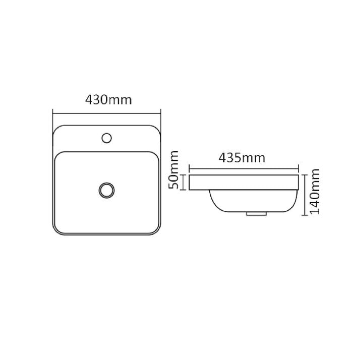 Insert Basin Square 430x435 IS7056