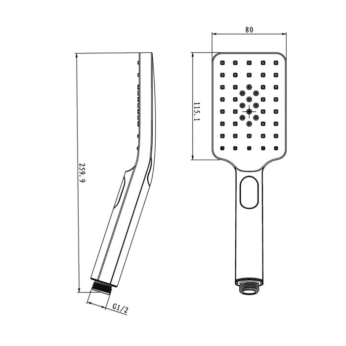 Taran Shower Rail GM ITSRGM