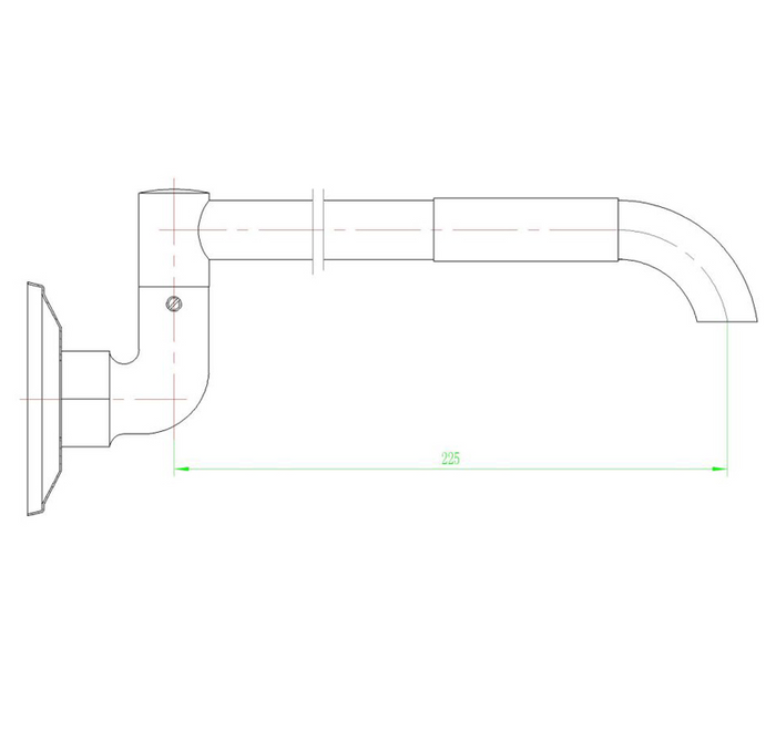 Laundry Spout 225mm PKT225