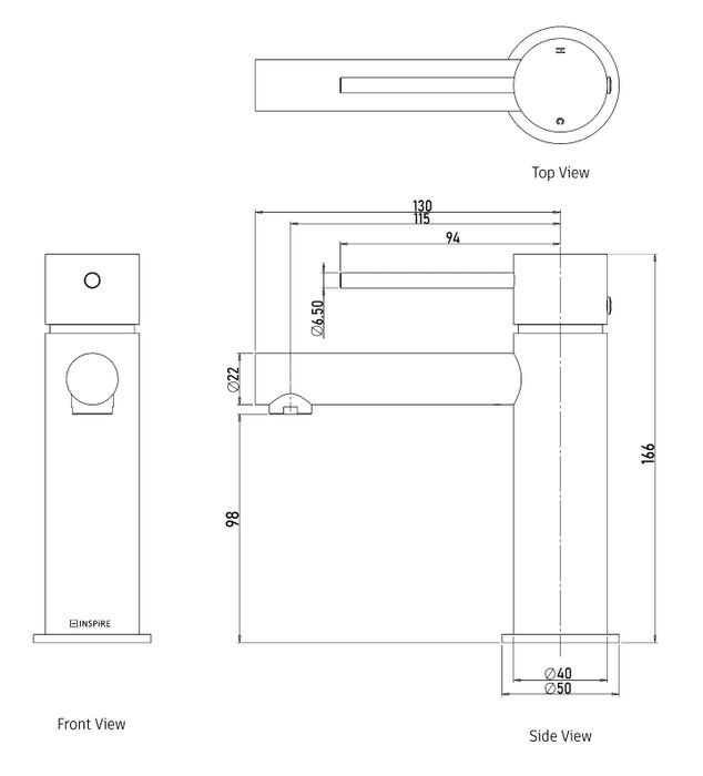 Roul Basin Mixer Chrome R12BM