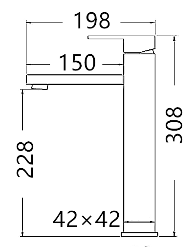 Taran Tall Basin Mixer Ch TTBM