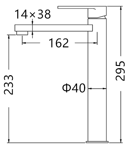 Vetto Tall Basin Mixer Chrome V11TBM