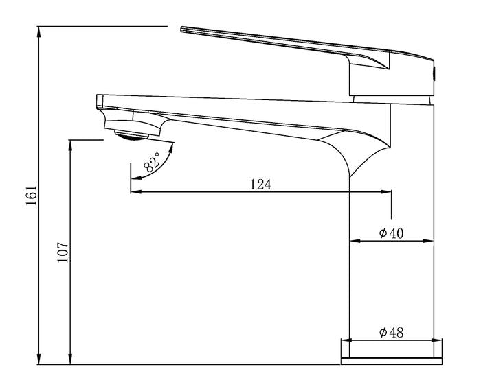 Zevio Basin Mixer Brush Nickel Z13BMBN