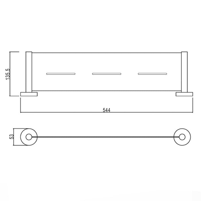 Rondo Shower Shelf Brushed Nickel IS1110BN