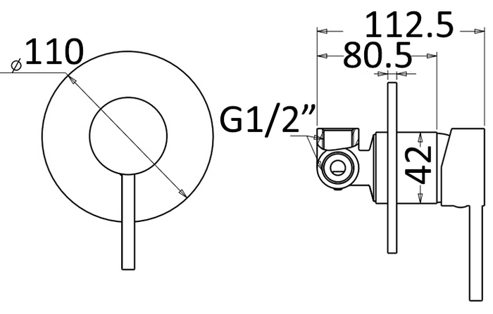 Pavia Shower Mixer PSM