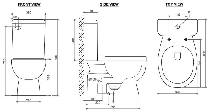 Massa Toilet Suite S-Trap IMTSPK