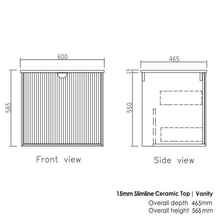 Marlo 600x460x550 WH C Top MB MA600BCT