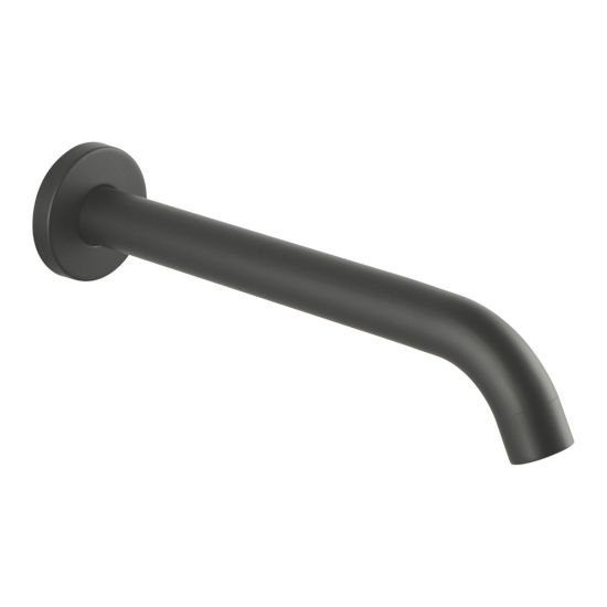 LUCID PIN Series Round Gun Metal Grey Bathtub/Basin Wall Spout