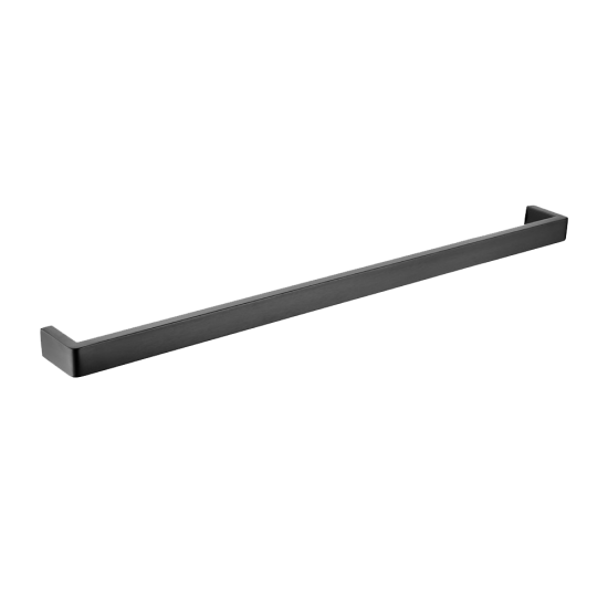 IVANO Series Square Gun Metal Grey Single Towel Rail 800mm