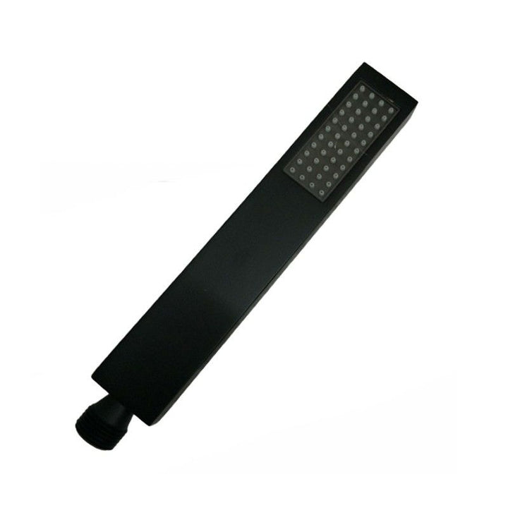 Matte Black Brass Square Handheld Shower Spray Head