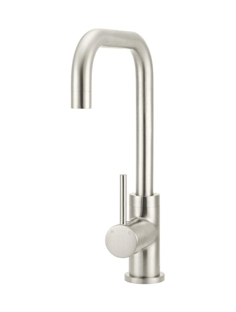 Round Kitchen Mixer Tap - PVD Brushed Nickel