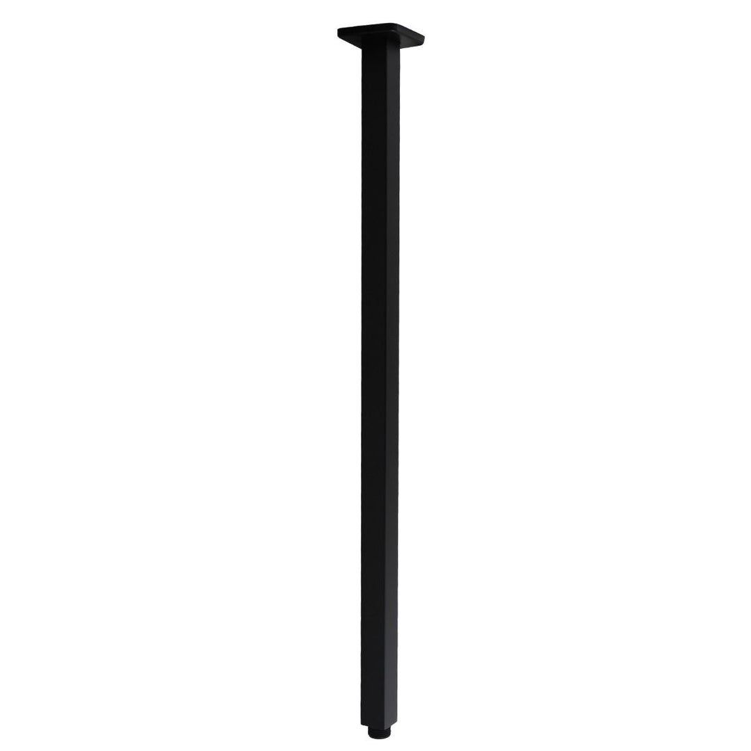 Square Black Ceiling Shower Arm 600mm