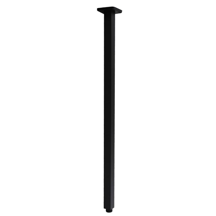 Square Black Ceiling Shower Arm 600mm