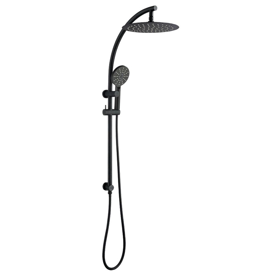 10'' Round Black Shower Station Top Inlet