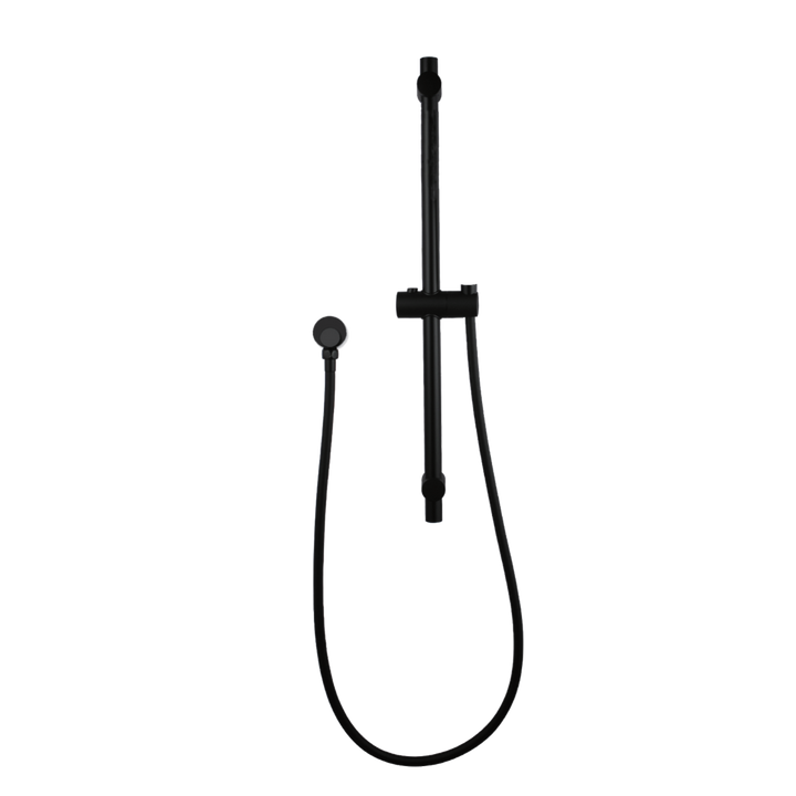 Round Black Hand held Shower Rail