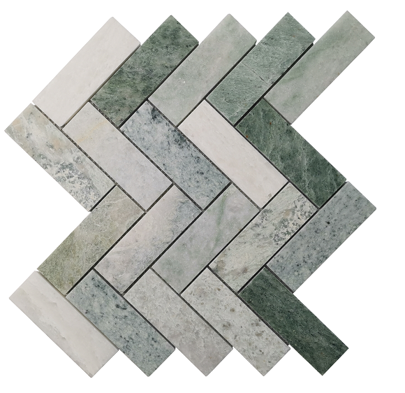 Tiva Stone Herringbone Carrara PT1P