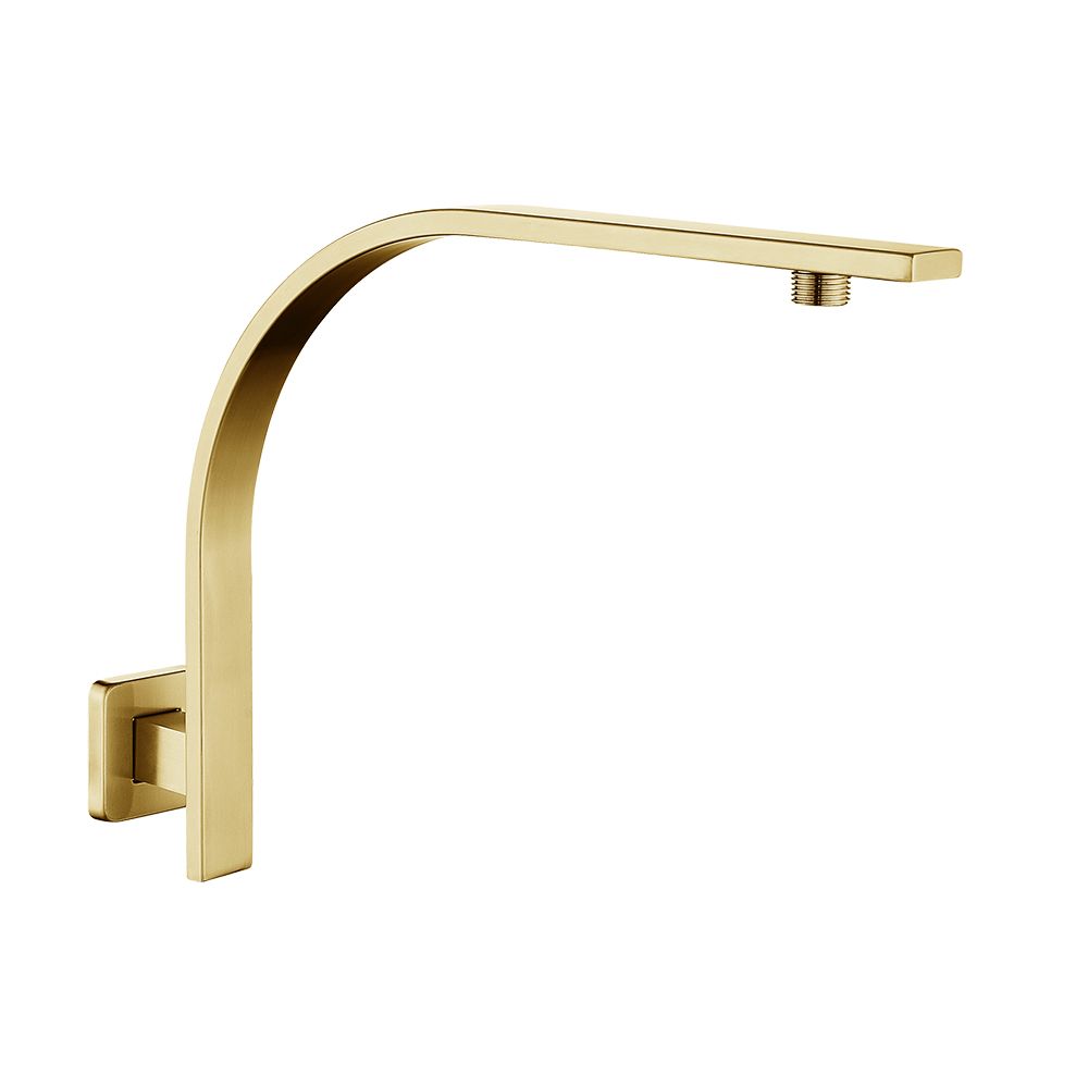 Norico Cavallo Brushed Yellow Gold Gooseneck Wall Mounted Shower Arm