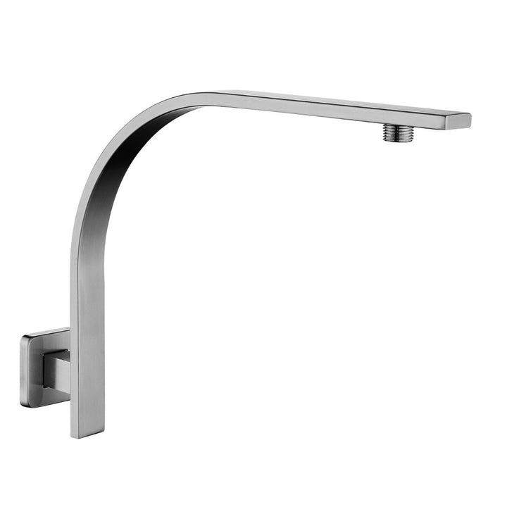 Norico Cavallo Brushed Nickel Gooseneck Wall Mounted Shower Arm