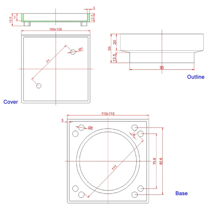 Drain Cover Outdoor 