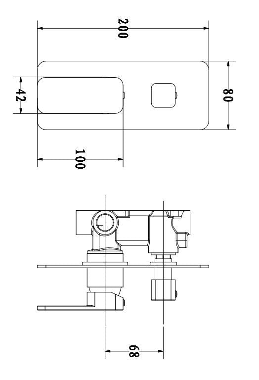 IVANO Series Solid Brass Black Bath/Shower Wall Mixer with Diverter Wall Mounted