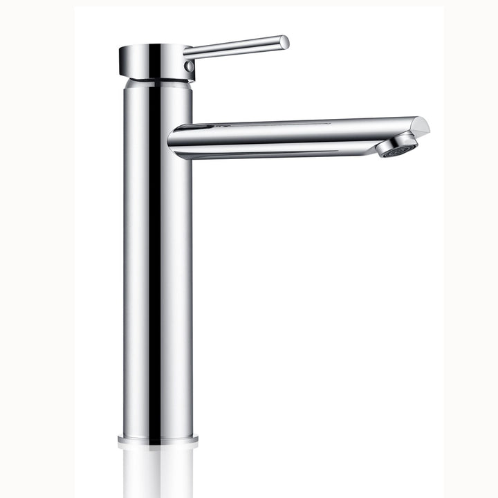 LUCID PIN Round Chrome Tall Basin Mixer