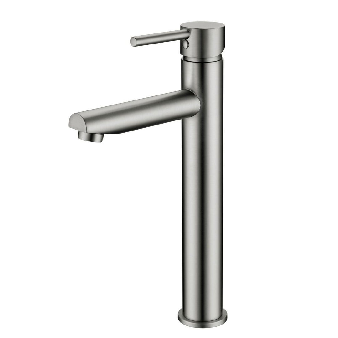 Norico Pentro Brushed Nickel Tall Basin Mixer