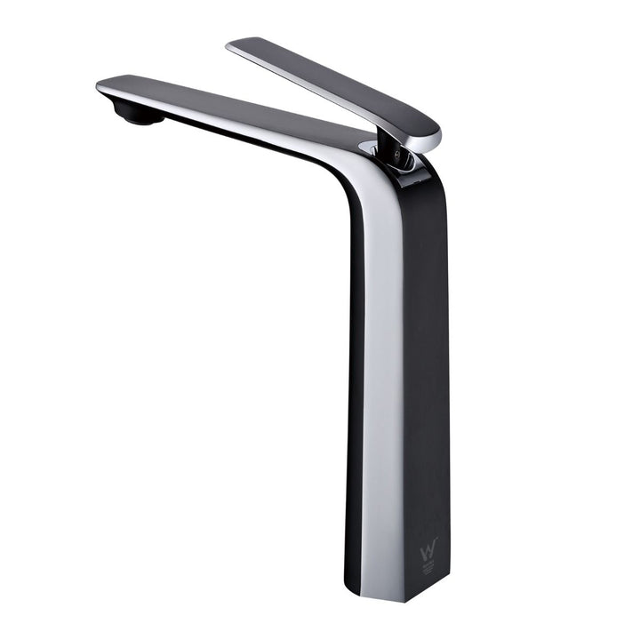 Norico Esperia Matte Black & Chrome Tall Basin Mixer