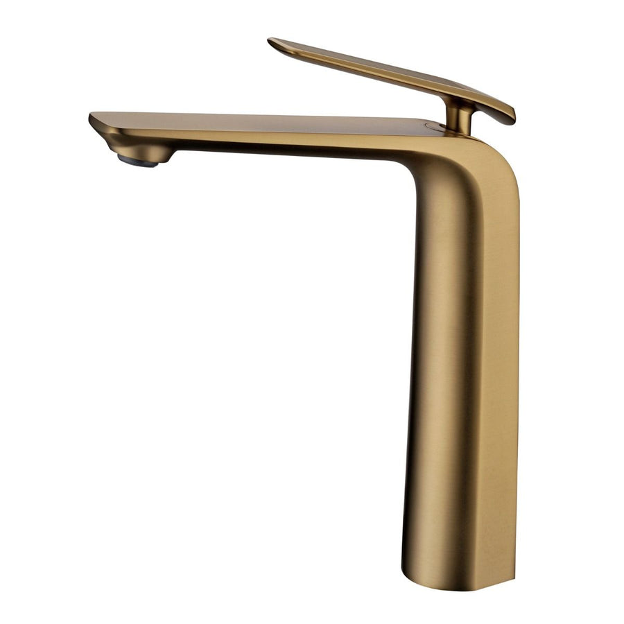 Norico Esperia Brushed Yellow Gold Tall Basin Mixer