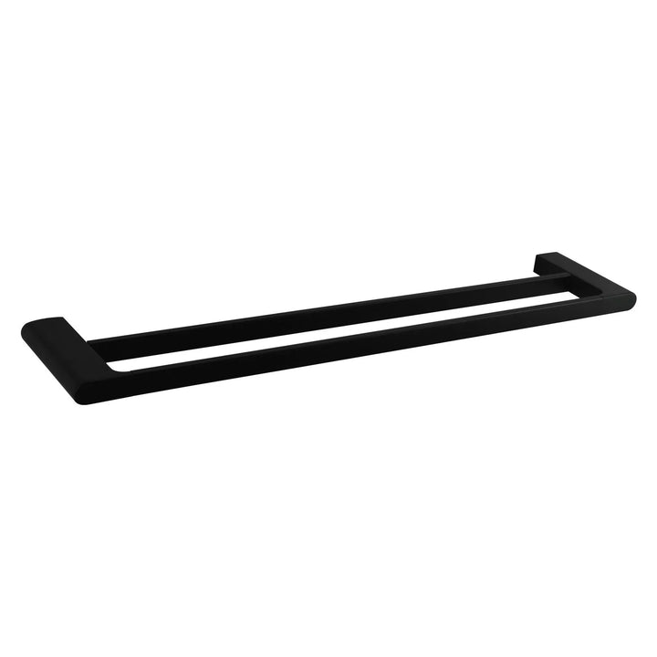 VOG Black Double Towel Rail 800mm