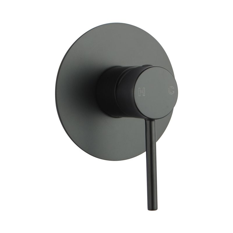 LUCID PIN Round Black Shower/Bath Wall Mixer(65mm Cover Plate)(color up)