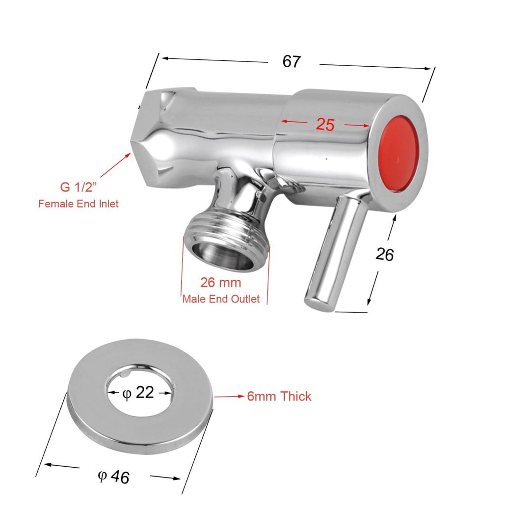 Norico Pentro Brushed Nickel Round Brass Washing Machine Taps Set