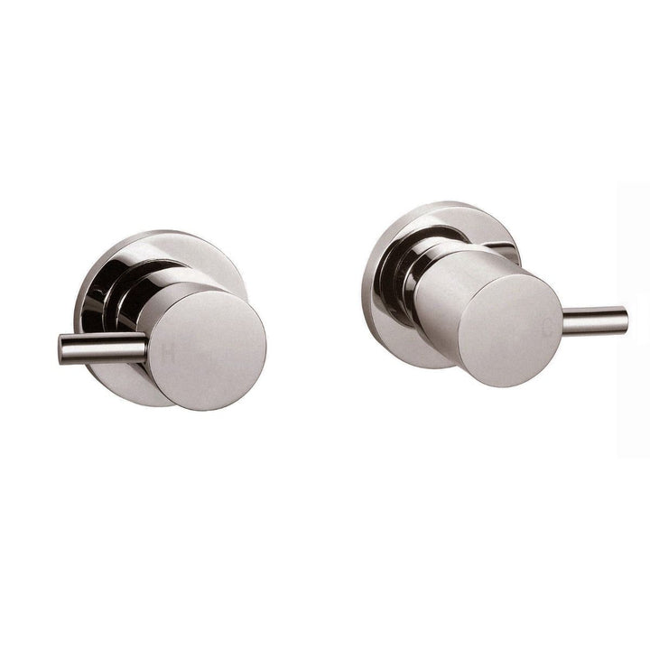 Norico Pentro Brushed Nickel Round Shower Taps Set