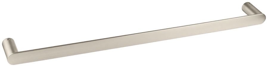 Vetto Single Towel Rail 600mm Brushed Nickel IS1711BN