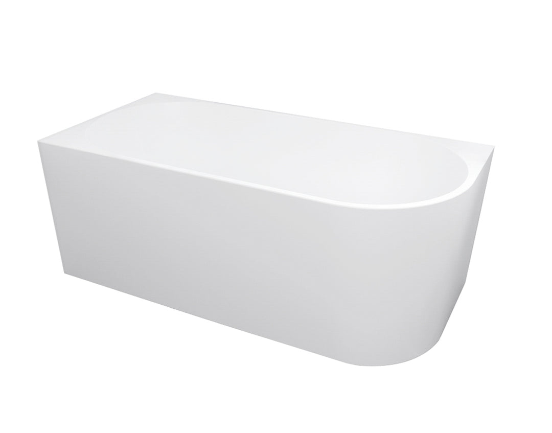 Left Corner Bathtub 1700x750x580 NF & Gloss White ICBT-1700L-NF