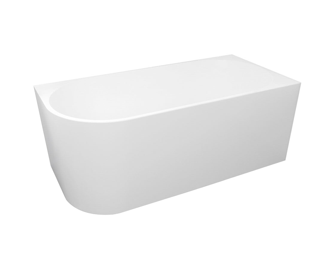 Right Corner Bathtub 1700x750x580 NF & Gloss White ICBT-1700R-NF