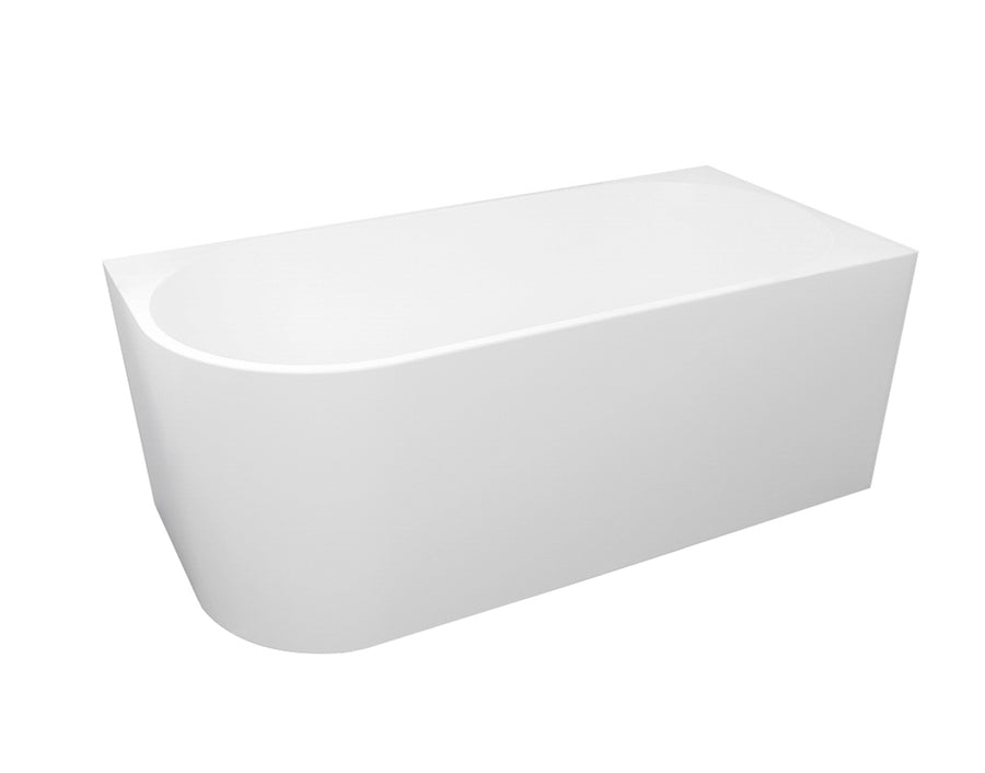 Right Corner Bathtub 1700x750x580 NF & Gloss White ICBT-1700R-NF