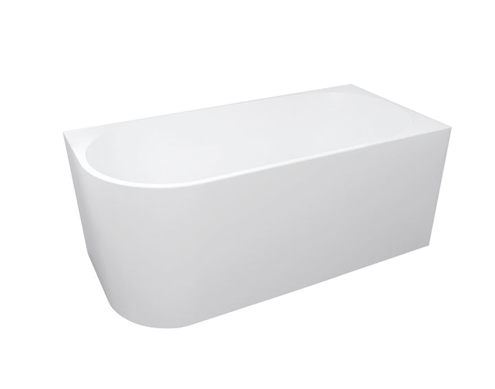 Right Corner Bathtub 1500x750x580 NF & Gloss White ICBT-1500R-NF