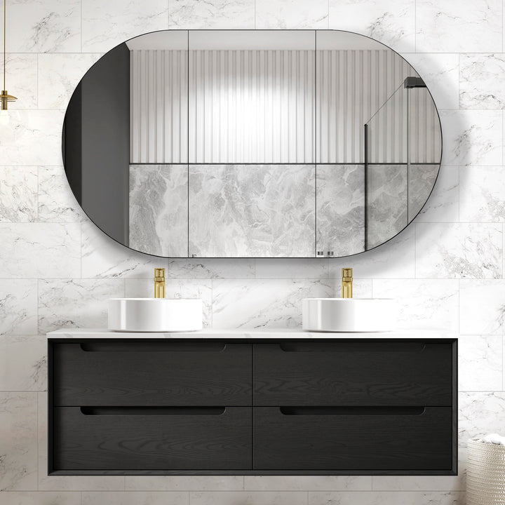 Black Oak Byron 1500 Wall Hung Vanity BY1500NCT