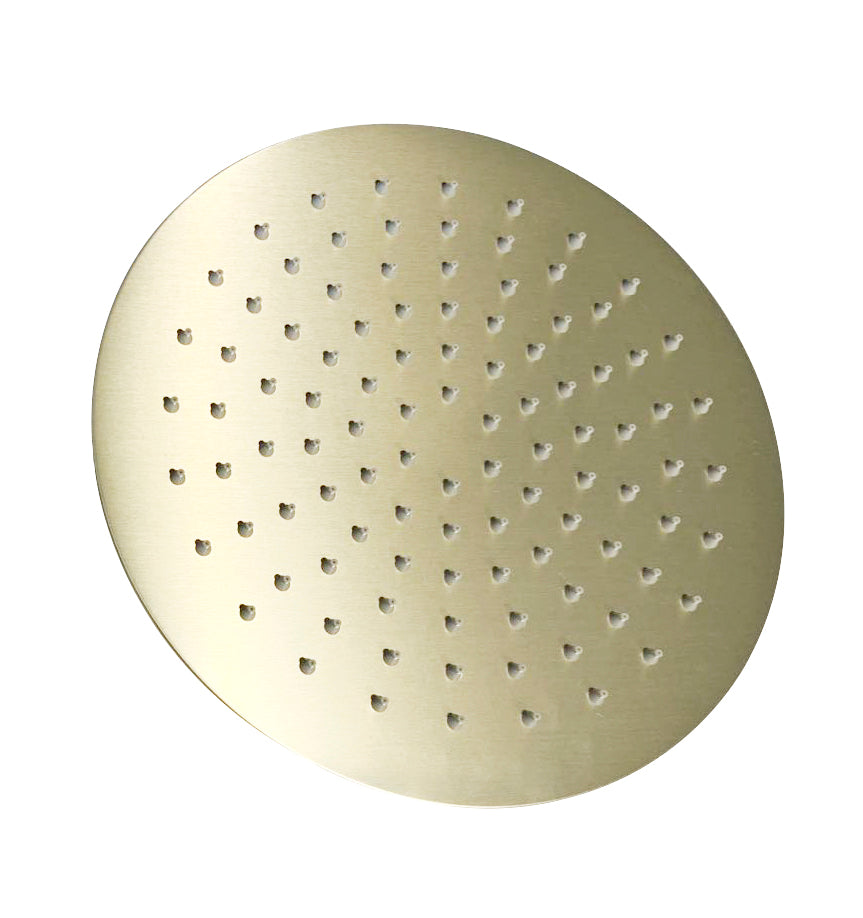 Pavia Shower Head Round Brushed Gold PSSH10BG