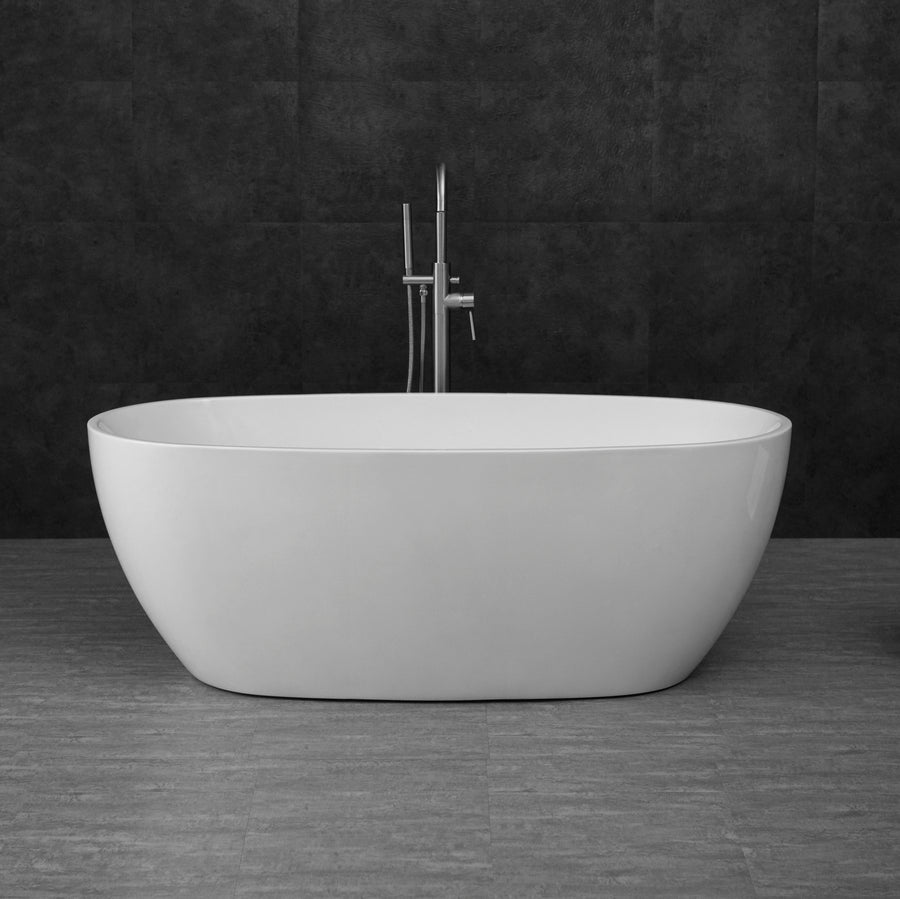 Vinny Egg Shape Bathtub 1500 NF & Gloss White IVBT-VN-1500-NF