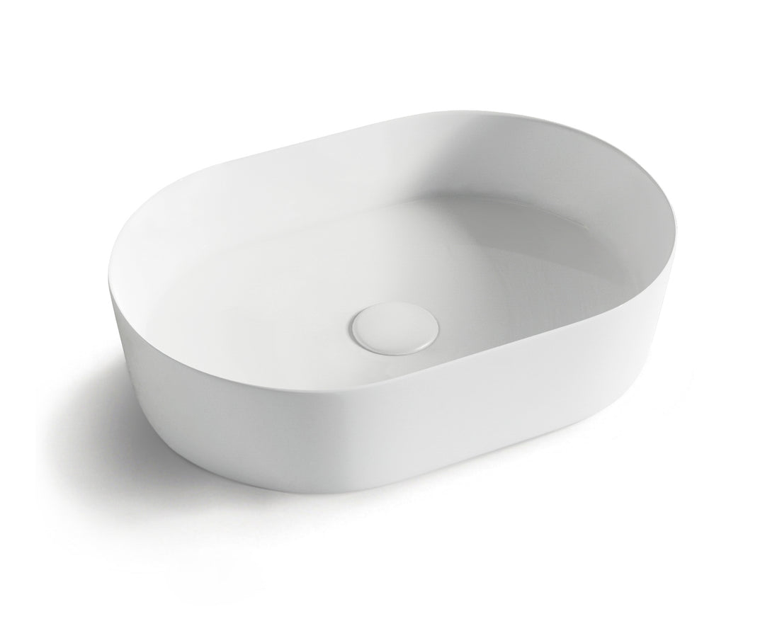 Oval Basin Matt White 500X340 OT5035MW