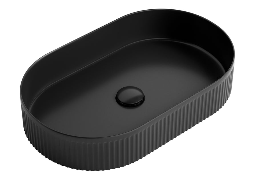 Kensington 580X360x100 Oval Basin Matt Black OT5836MB