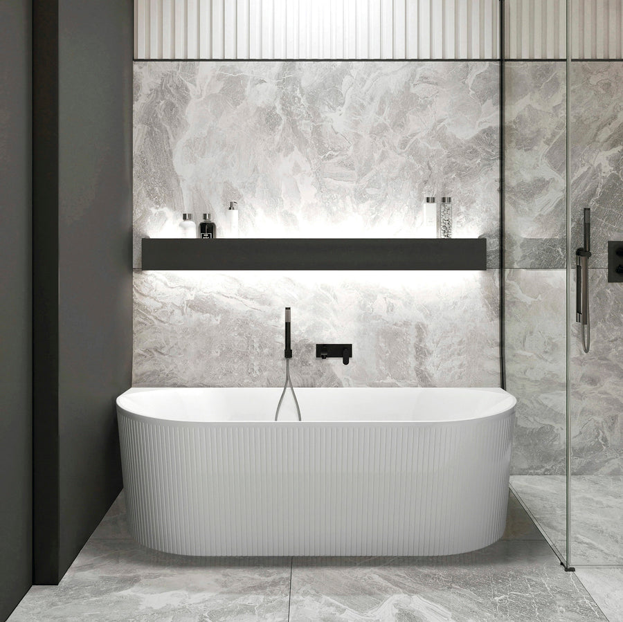 ATTICA NOOSA BATH BTW MULTIFIT 1500 GLOSS WHITE ANBT-BW-1500