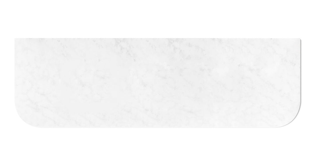 Bondi 1800x460x20mm Solid Surface Carrara Top - No Hole STBO184CA-NH