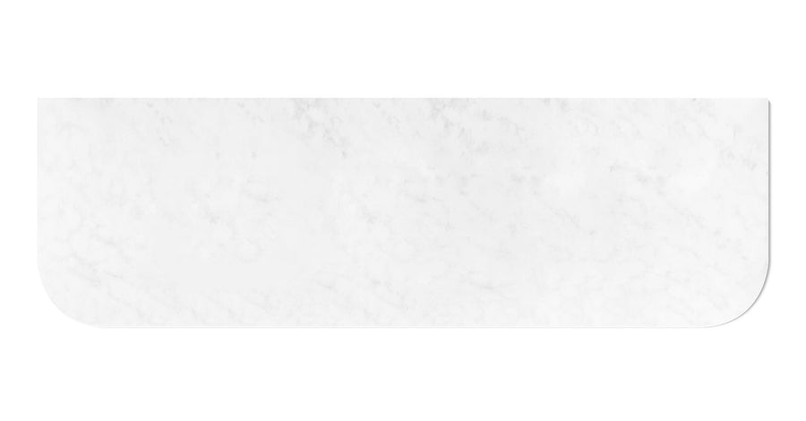 Bondi 1800x460x20mm Solid Surface Carrara Top - No Hole STBO184CA-NH