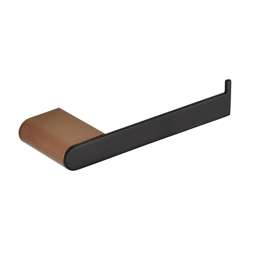 Zevio Toilet Paper Holder Black & Rose Gold IS3208GB