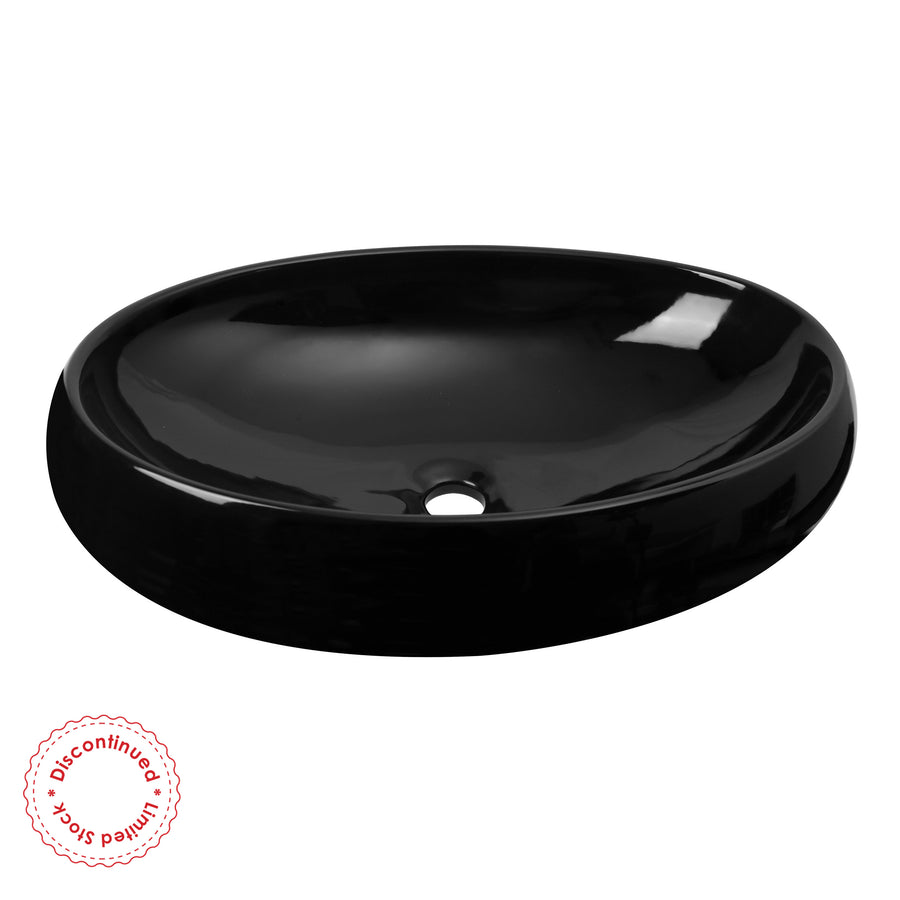 Basin Oval Black 600x400x150 IS4460B