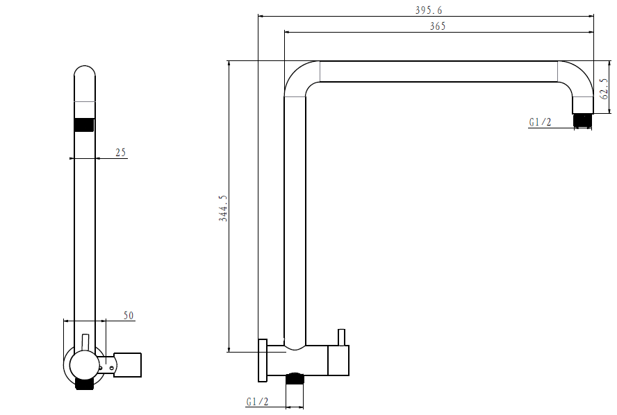 Compact Twin Shower Head